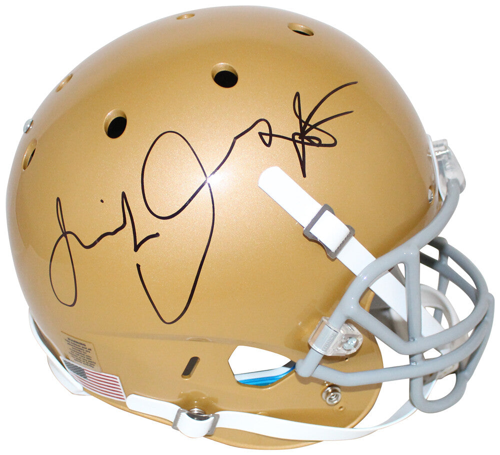 Jeremiah Owusu-Koramoah Signed Notre Dame Full Size Schutt Helmet