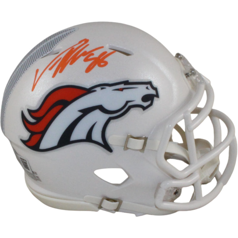 Von Miller Autographed Denver Broncos 2024 Alternate Mini Helmet (BAS)