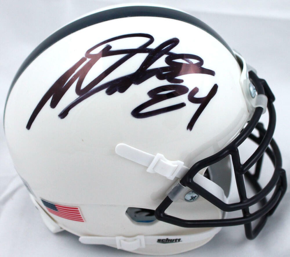 Miles Sanders Autographed Penn State Nittany Lions Black Mini Helmet
