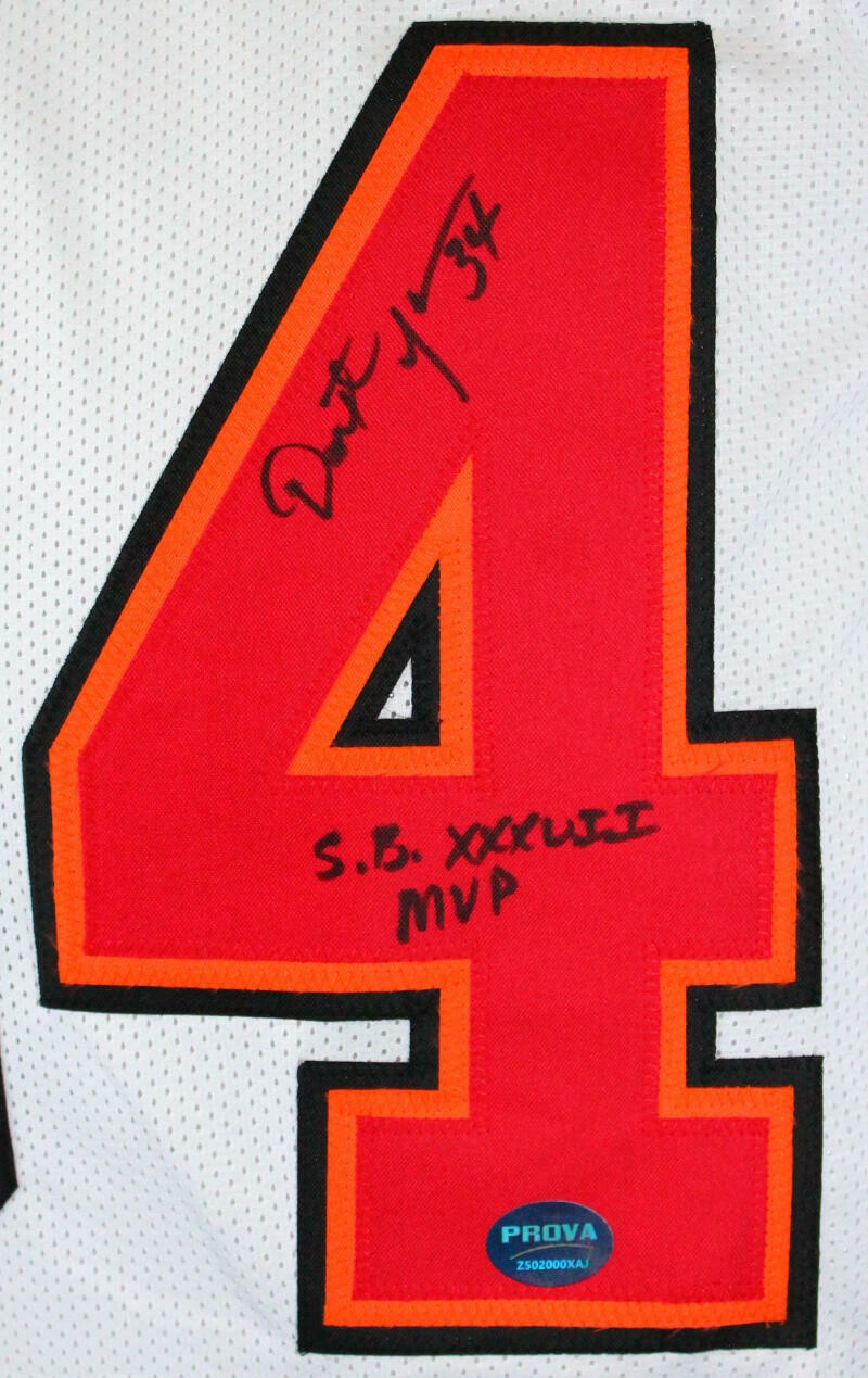 Dexter Jackson Signed Tampa Bay Buccaneers Custom Jersey - SB MVP
