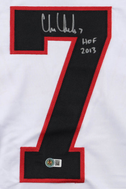 Chris Chelios Autographed Chicago Blackhawks White Custom Jersey