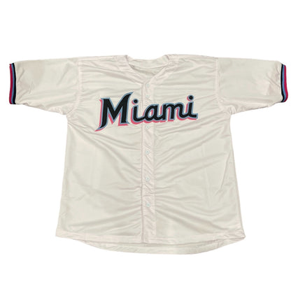 Luis Arraez Signed Miami Marlins Custom Jersey (Beckett COA)