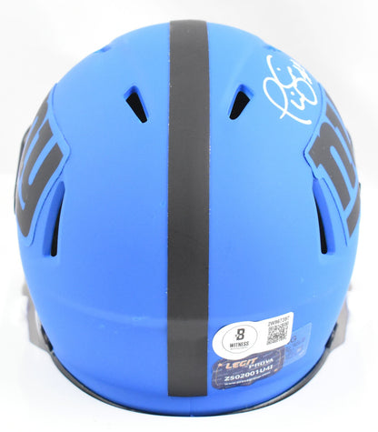 Phil Simms Signed New York Giants Rave Speed Mini Helmet