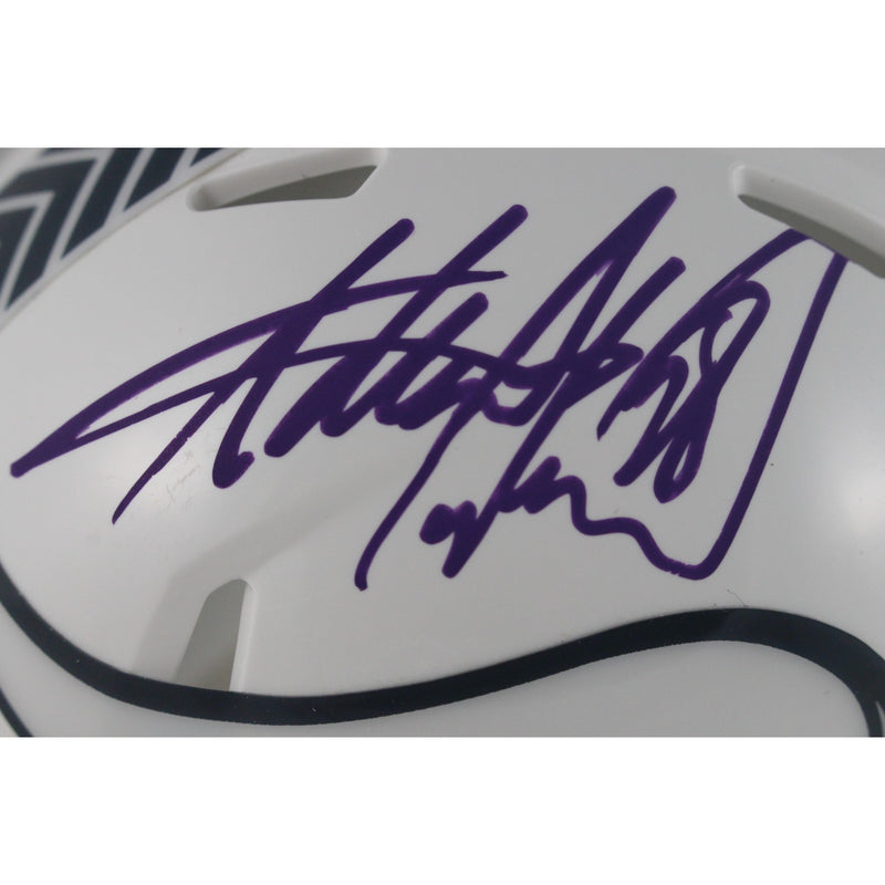 Adrian Peterson Signed Minnesota Vikings 2024 Salute to Service Mini Helmet
