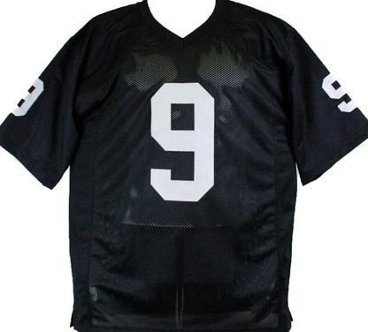 Shane Lechler Autographed Custom Black Football Stat Jersey