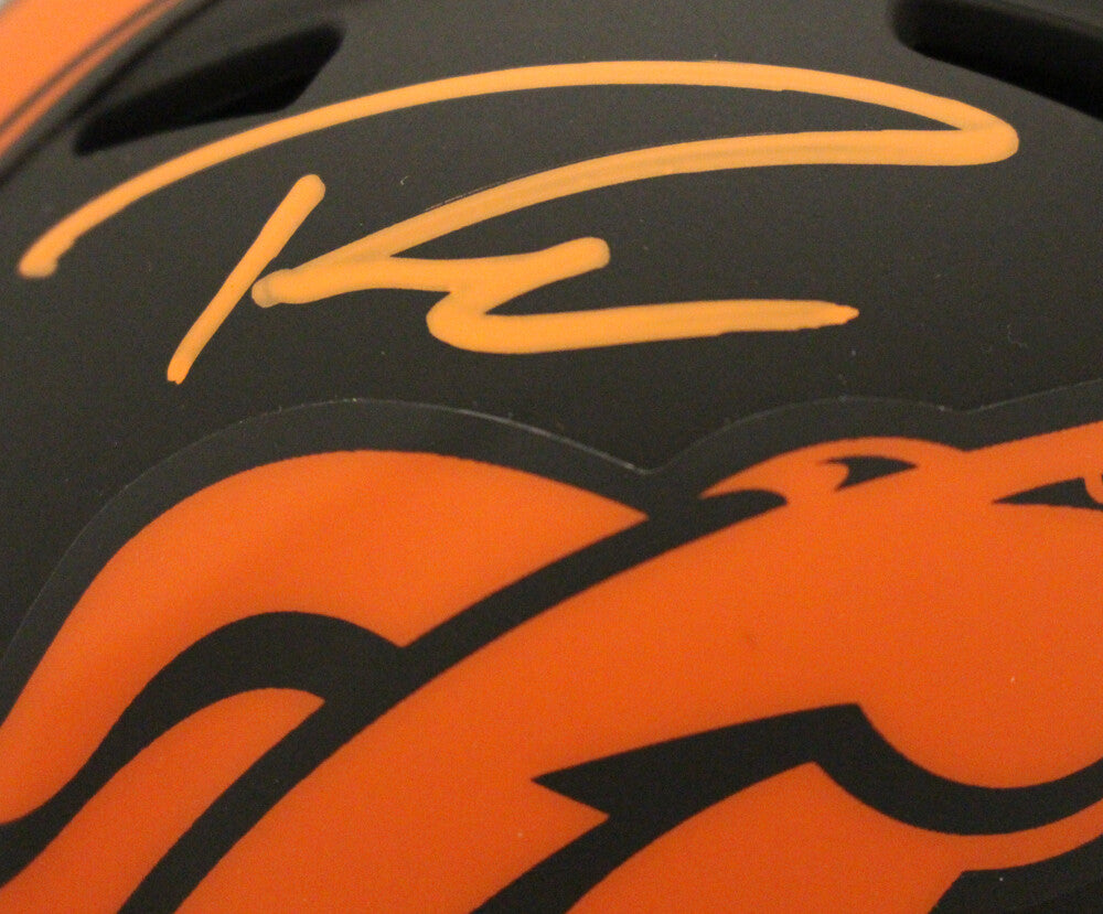 Russell Wilson Signed Denver Broncos Eclipse Speed Mini Helmet