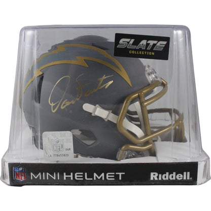 Dan Fouts San Diego Chargers Autographed Slate Mini Helmet