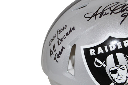 Shane Lechler Signed Oakland Raiders Authentic Speed Full Size Helmet BAS