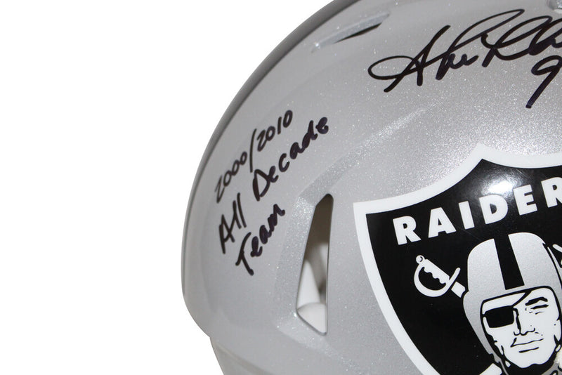 Shane Lechler Signed Oakland Raiders Authentic Speed Full Size Helmet BAS