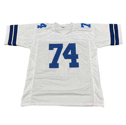 Bob Lilly Signed Dallas Cowboys Custom Jersey with 2 Inscriptions BAS COA