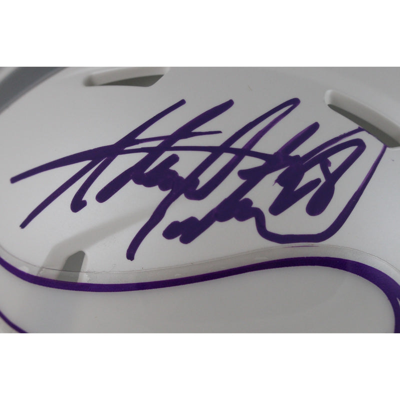 Adrian Peterson Autographed Minnesota Vikings 2024 Alternate Mini Helmet