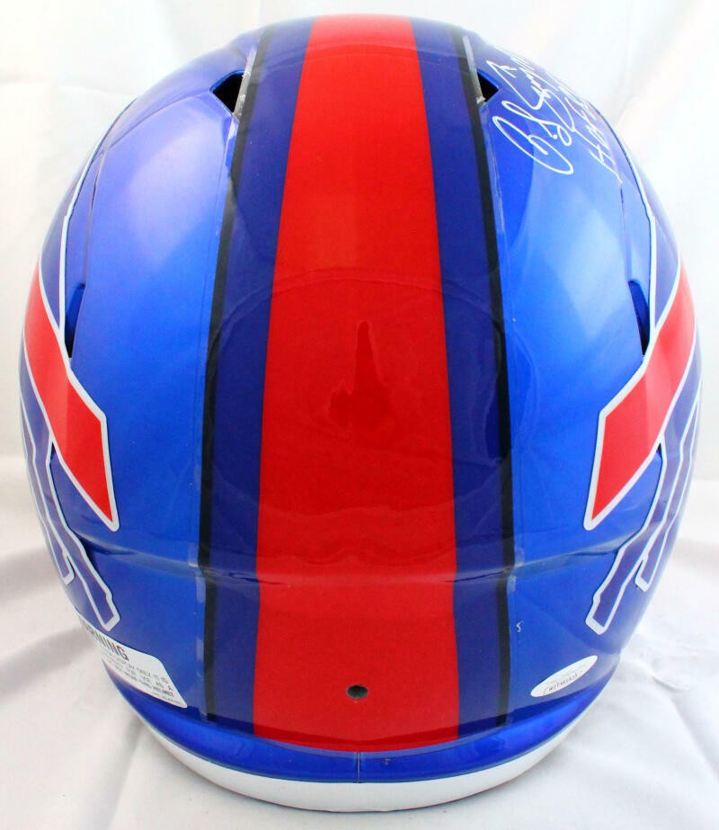 OJ Simpson Signed Buffalo Bills Full Size Flash Speed Helmet