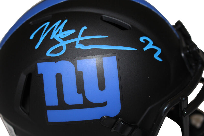 Michael Strahan Autographed New York Giants Eclipse Mini Helmet