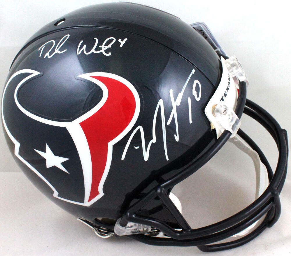 Deshaun Watson & DeAndre Hopkins Signed Houston Texans Proline Helmet - White
