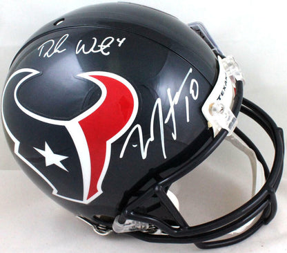 Deshaun Watson & DeAndre Hopkins Signed Houston Texans Proline Helmet - White