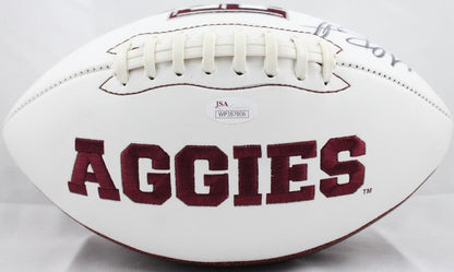 Michael Bennett Signed Texas A&M Aggies Logo Football