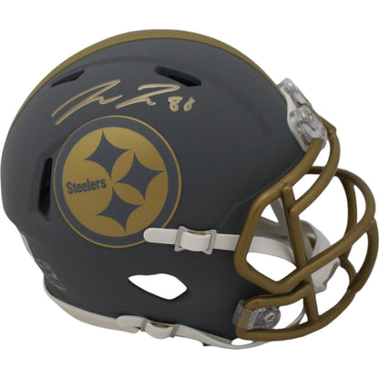 Pat Freiermuth Autographed Pittsburgh Steelers Slate Mini Helmet