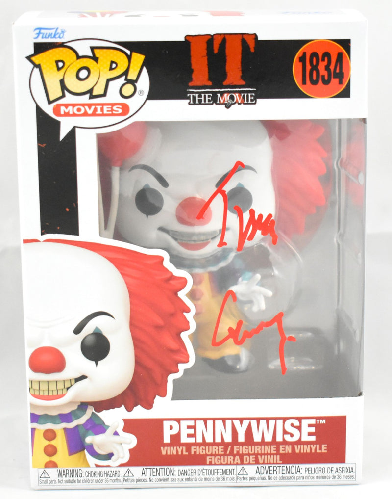 Tim Curry Signed Pennywise IT Funko Pop #1834