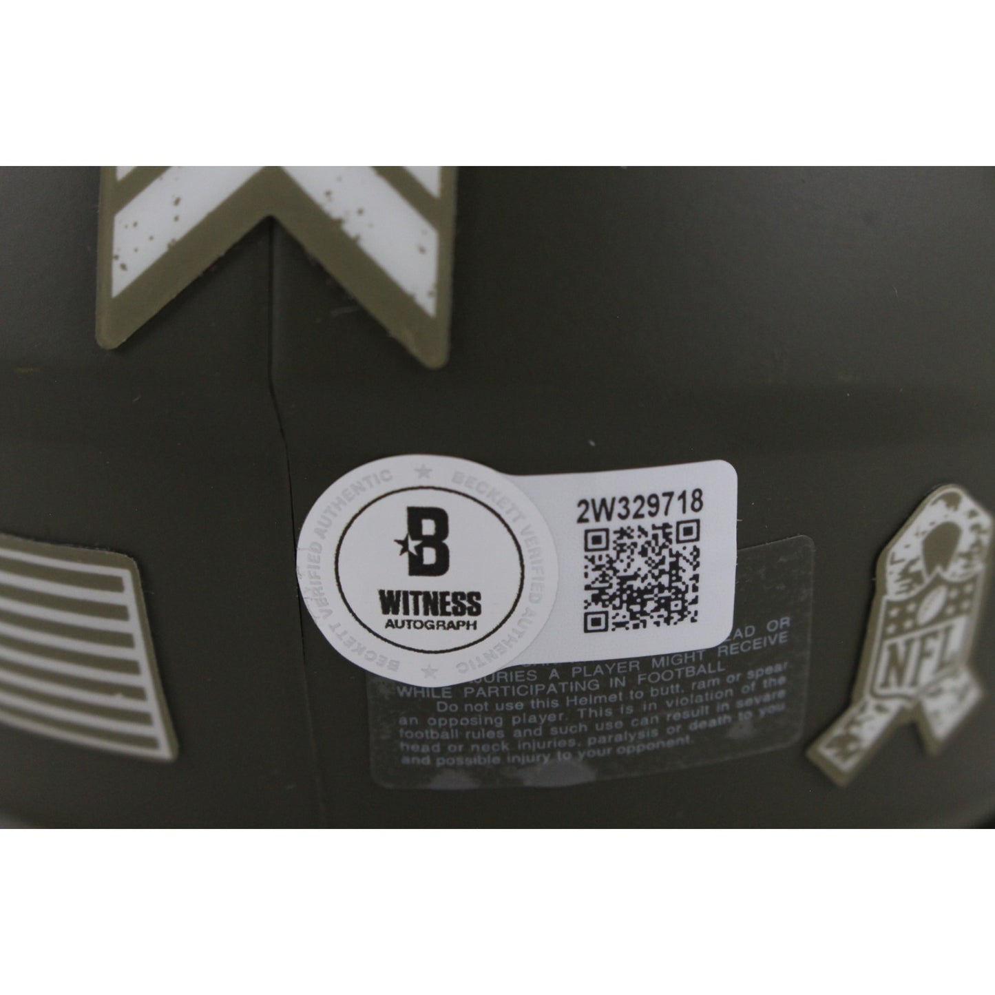 John Lynch Autographed Tampa Bay Buccaneers Salute to Service Mini Helmet