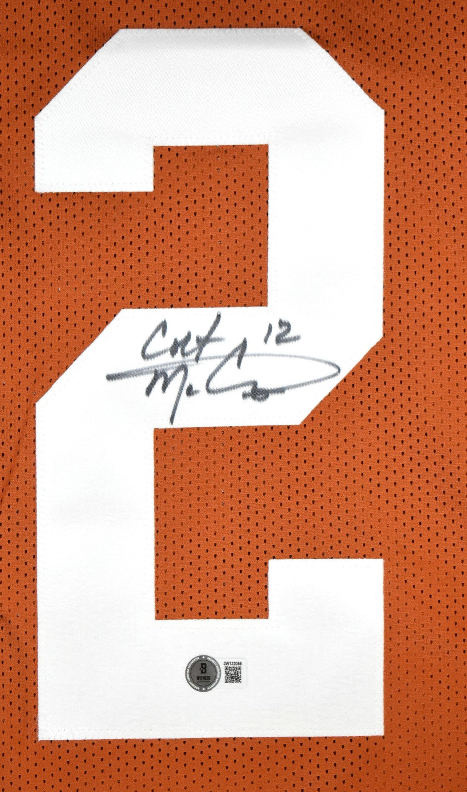 Colt McCoy Autographed Texas Longhorns Style Custom Orange Jersey