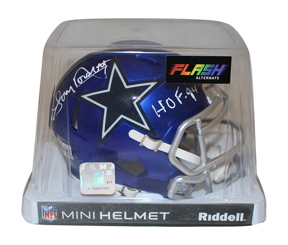 Tony Dorsett Dallas Cowboys Autographed Riddell Flash Mini Helmet (Beckett)