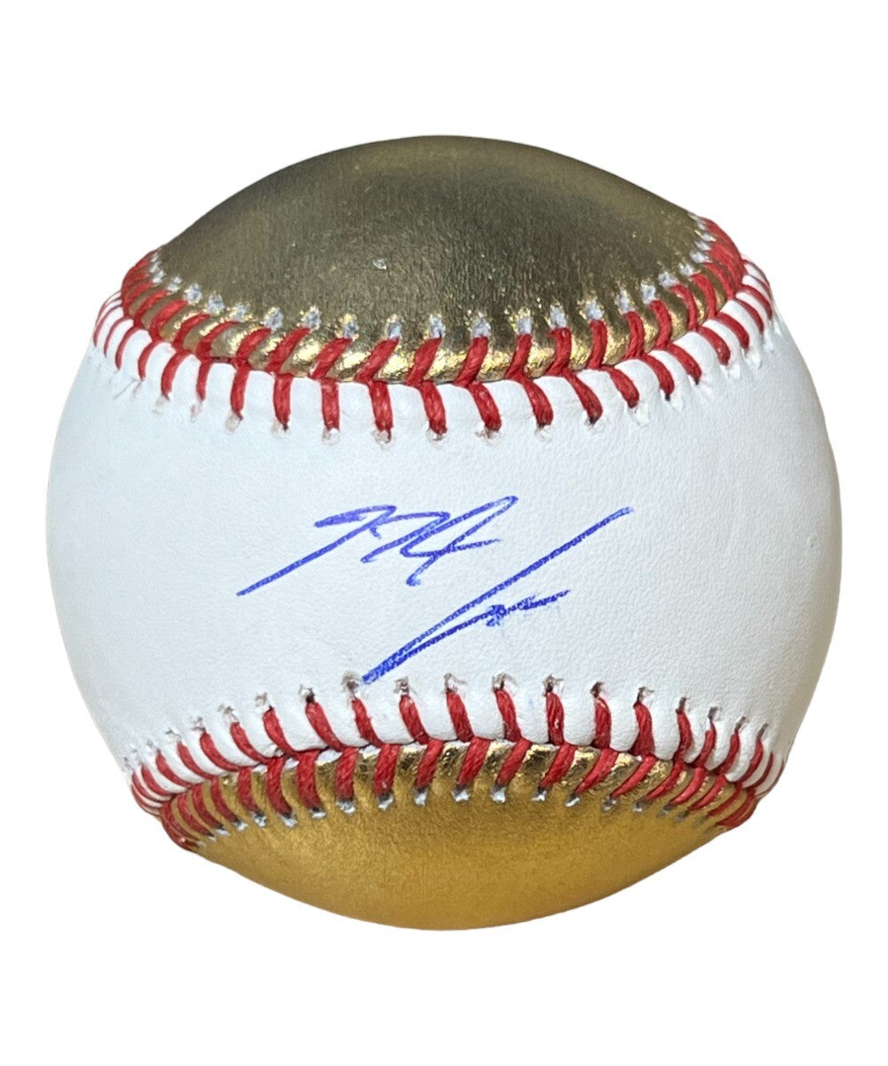 Nolan Arenado Signed White Gold Baseball St. Louis Cardinals Fanatics