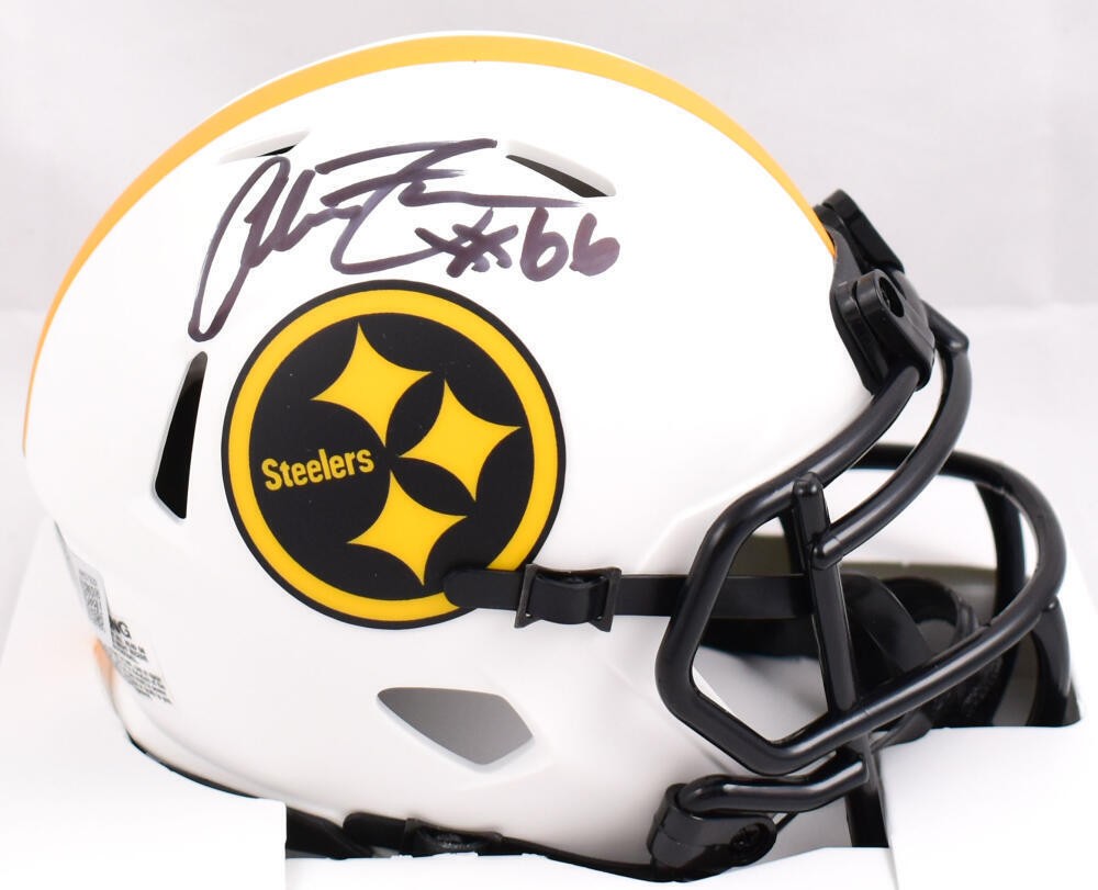 Alan Faneca Autographed Pittsburgh Steelers Lunar Speed Mini Helmet