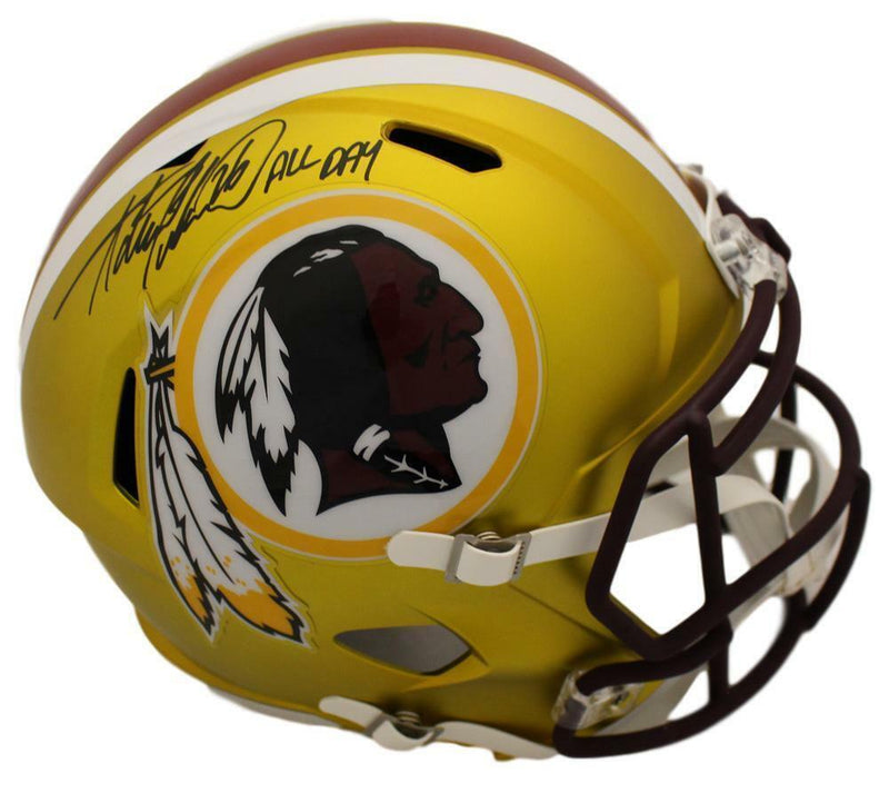 Adrian Peterson Signed Washington Redskins Blaze Full Size Helmet