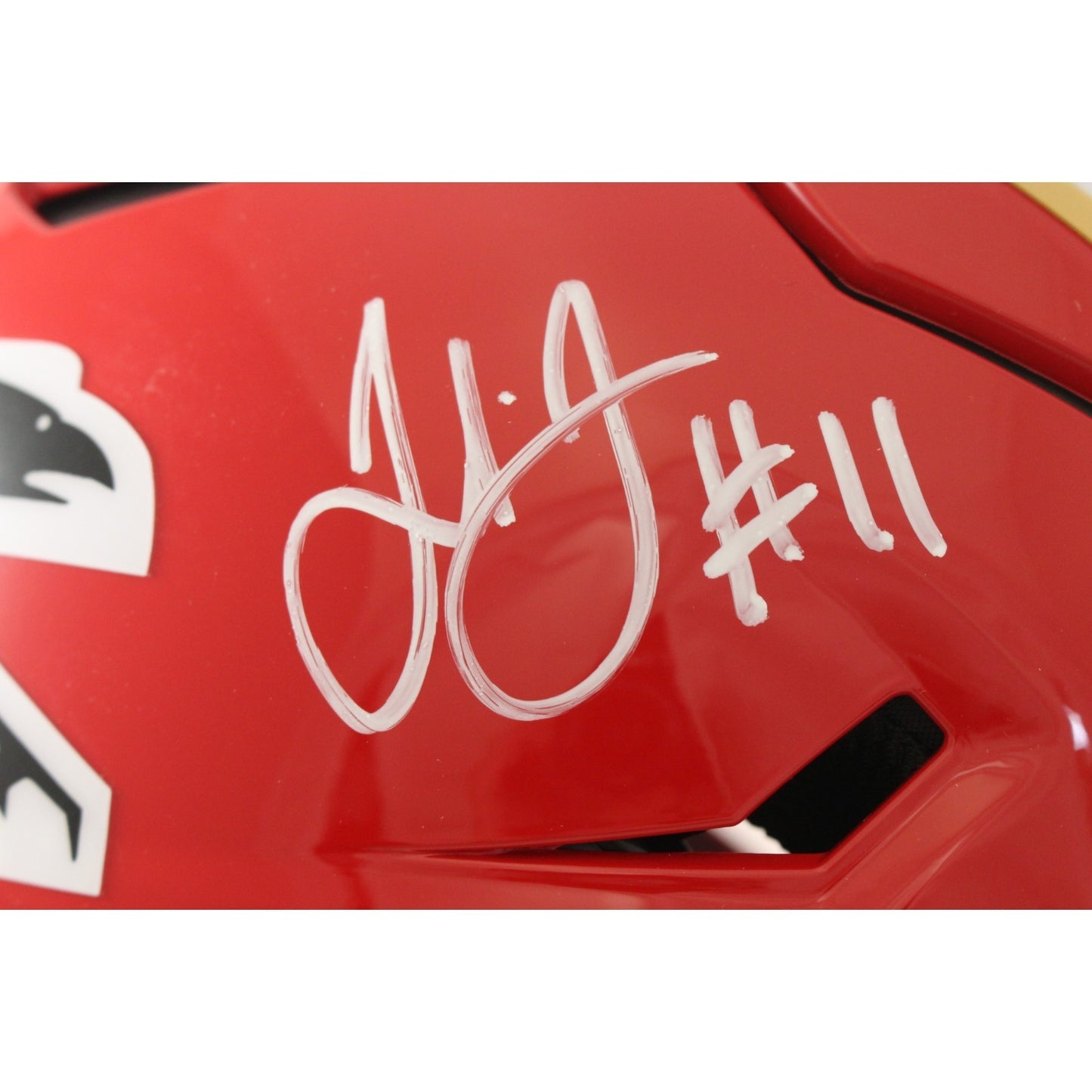Julio Jones Signed Atlanta Falcons SpeedFlex Throwback Helmet