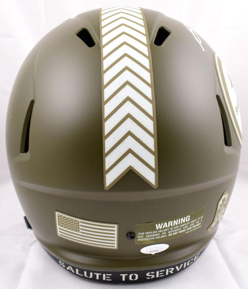 George Pickens Signed Pittsburgh Steelers Salute to Service Full Size Helmet