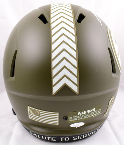 George Pickens Signed Pittsburgh Steelers Salute to Service Full Size Helmet