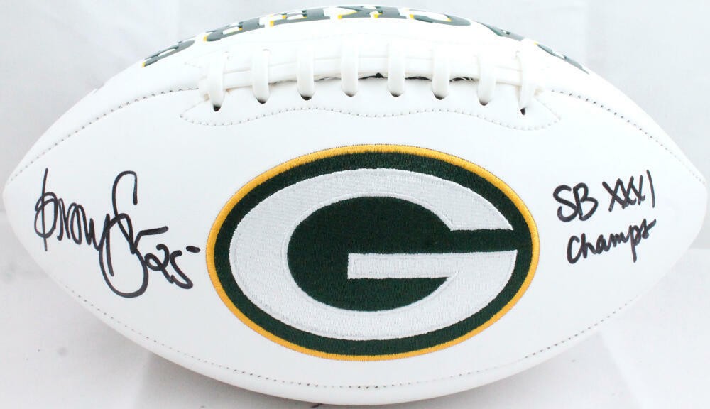 Dorsey Levens Signed Green Bay Packers Logo Football SB Champs Insc