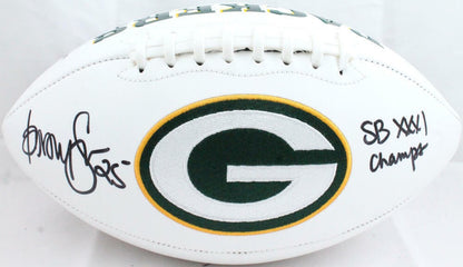 Dorsey Levens Signed Green Bay Packers Logo Football SB Champs Insc