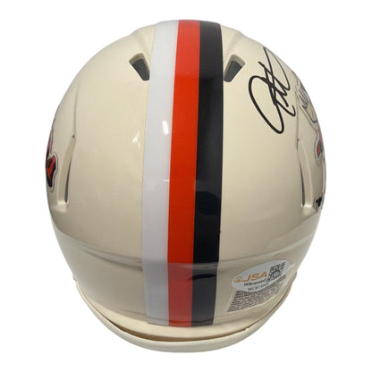 Eric Metcalf Signed Cleveland Browns Retro Mini Helmet