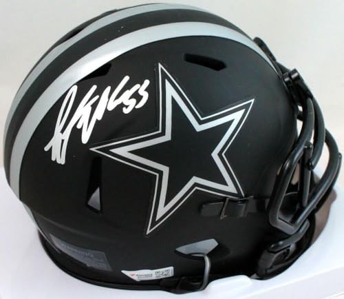 Leighton Vander Esch Signed Dallas Cowboys Eclipse Mini Helmet
