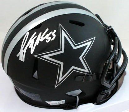 Leighton Vander Esch Signed Dallas Cowboys Eclipse Mini Helmet