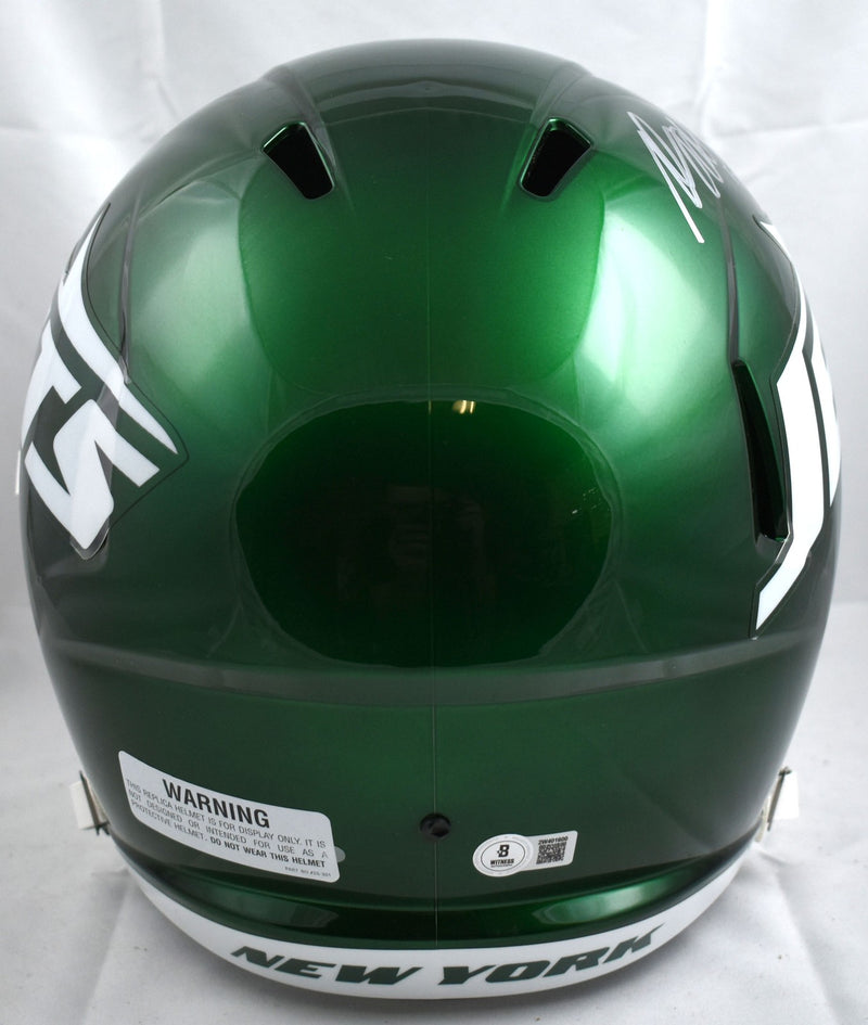 Davante Adams Autographed New York Jets Full Size Speed Helmet