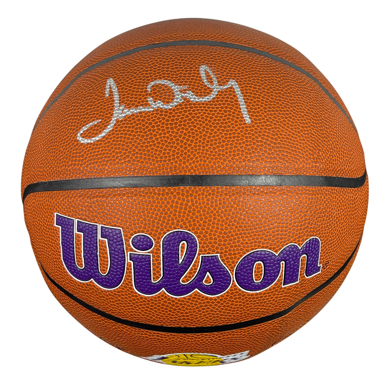 James Worthy Autographed LA Lakers Wilson NBA Basketball (Beckett COA)