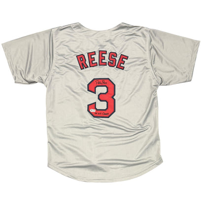 Pokey Reese Signed Boston Red Sox Custom Jersey (2004 WS Champs)