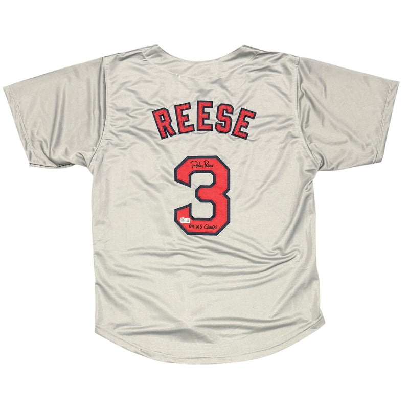 Pokey Reese Signed Boston Red Sox Custom Jersey (2004 WS Champs)