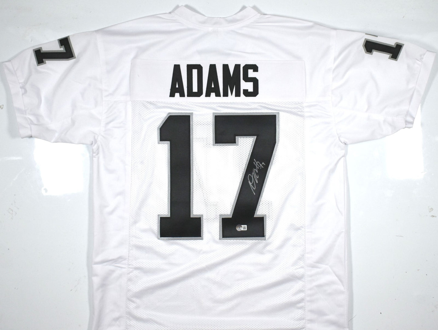 Davante Adams Signed White Custom Football Jersey