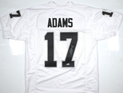 Davante Adams Signed White Custom Football Jersey