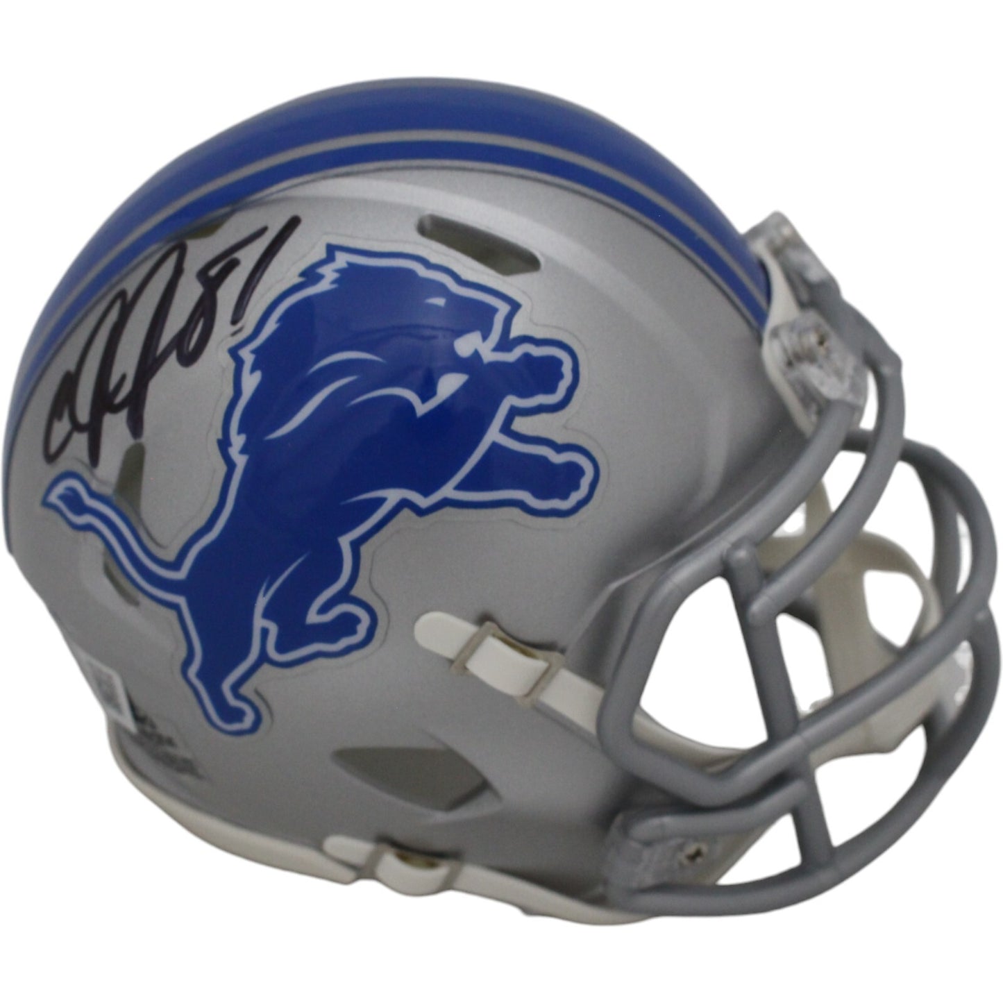 Calvin Johnson Detroit Lions Autographed Speed Mini Helmet