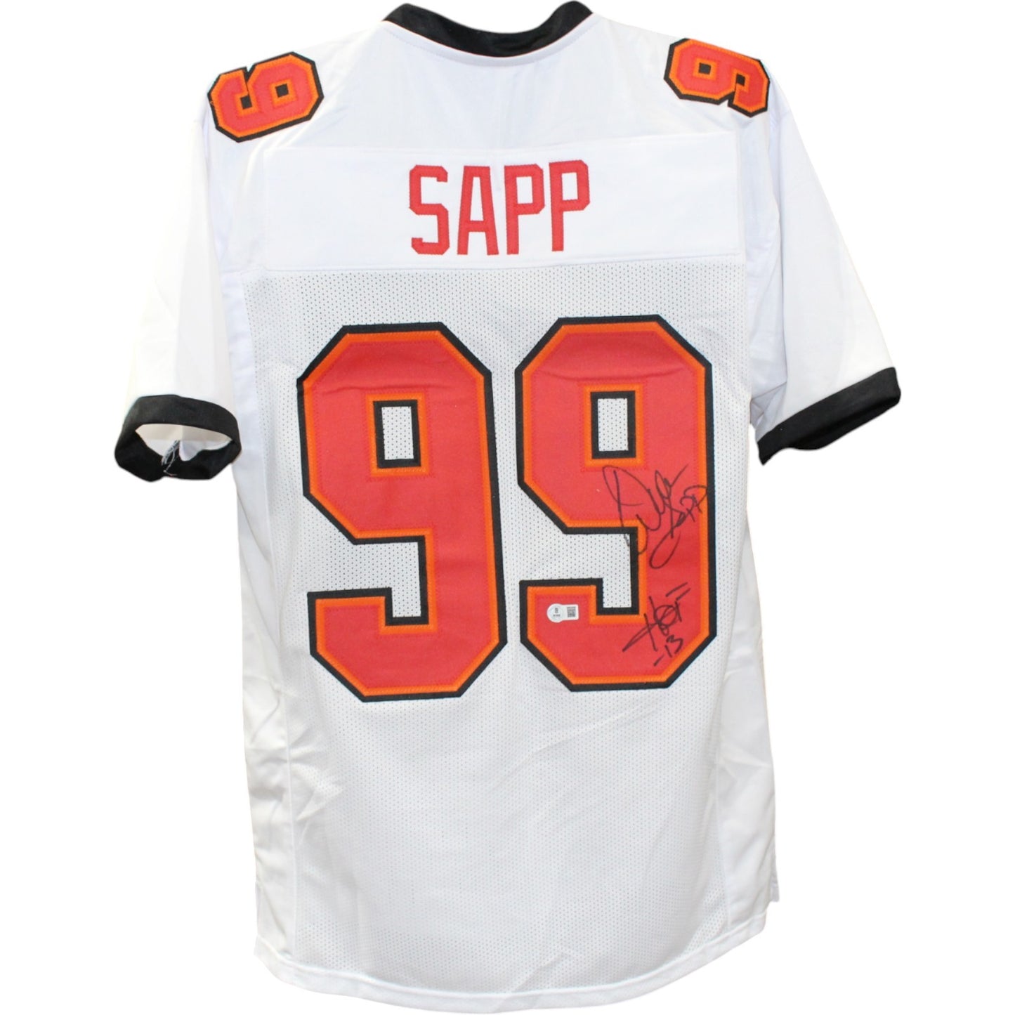 Warren Sapp Autographed Pro Style Football Jersey