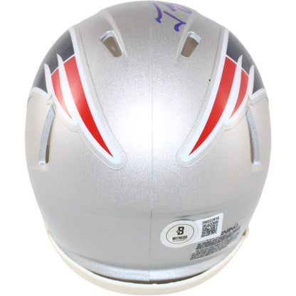 Tedy Bruschi Autographed New England Patriots Mini Helmet