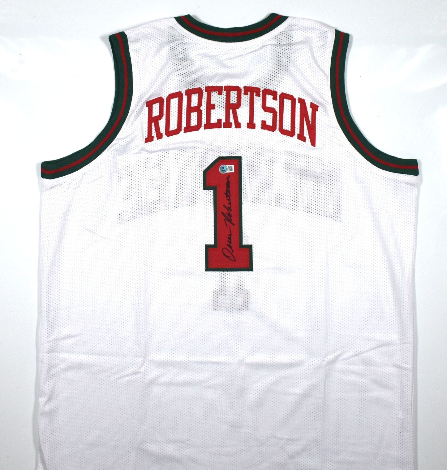 Oscar Robertson Autographed White Custom Jersey