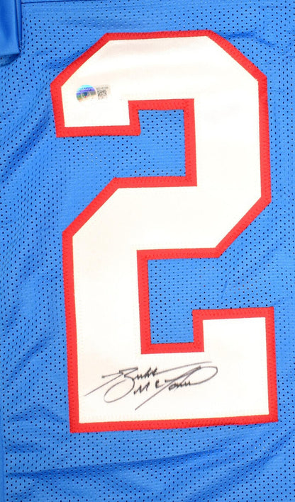Bubba McDowell Signed Custom Blue Jersey