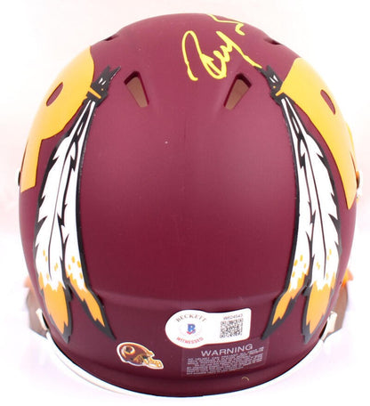 Ricky Sanders Signed Washington Amp Speed Mini Helmet