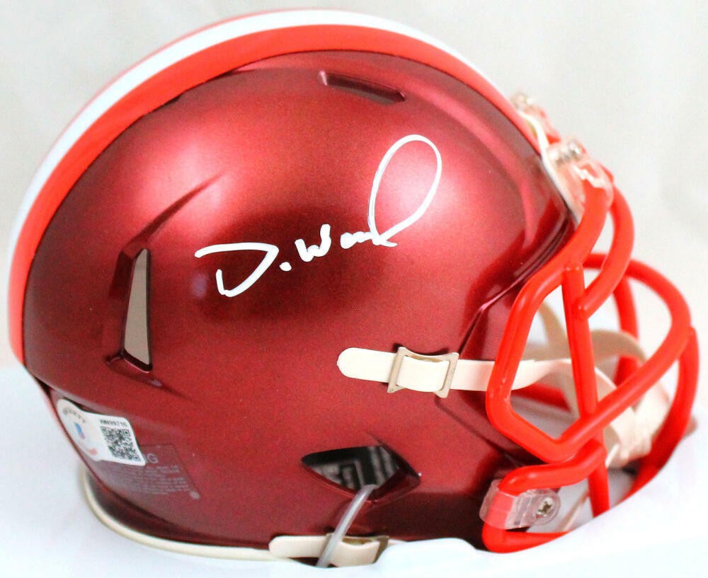 Denzel Ward Signed Cleveland Browns Flash Mini Helmet