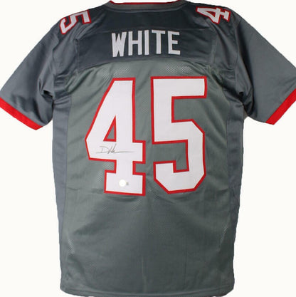 Devin White Signed Custom Grey Jersey